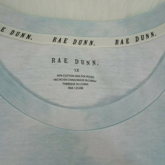NWT Rae Dunn "BLESSED" Graphic Tee T-Shirt Tie-Dye Plus 1X - Picture 7 of 11